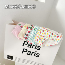 MIMO A类纯棉抗菌透气女孩儿童内裤卡通甜美宝宝三角内裤厂家直销