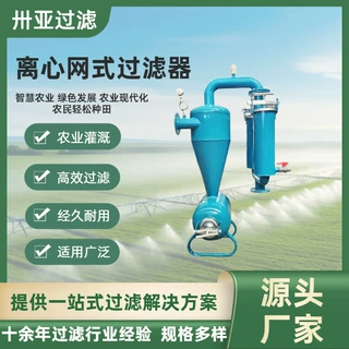 工业农业离心网式过滤器 精密自动反冲洗离心双网式过滤器