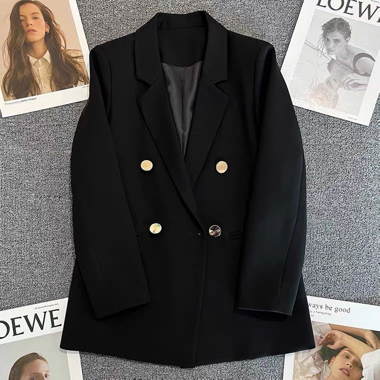 西装外套女年春秋款韩版宽松显瘦简约休闲英伦风西服上衣|undefined