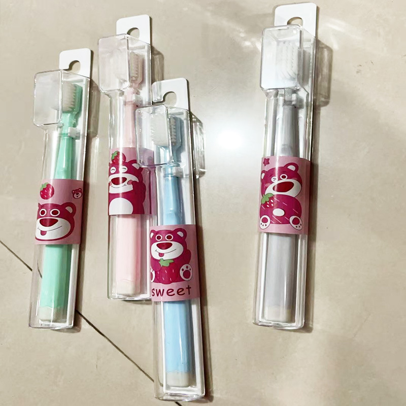 Kapibala 歯ブラシ シングルパック 吊り下げ可能なプラスチックの細い柔らかい毛 学生 男性と女性 口腔洗浄 寮 家庭用歯ブラシ|undefined