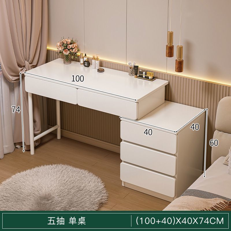 奶油风卧室梳妆台斗柜一体现代简约小户型2025年新款网红化妆桌台|undefined