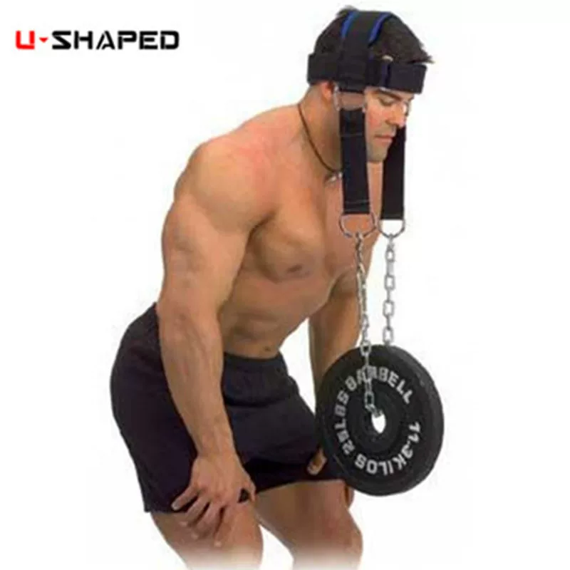 Neck & Head Training Harness (U-SHAPED) Adjustable Weight-Bearing Strap, Chain Option