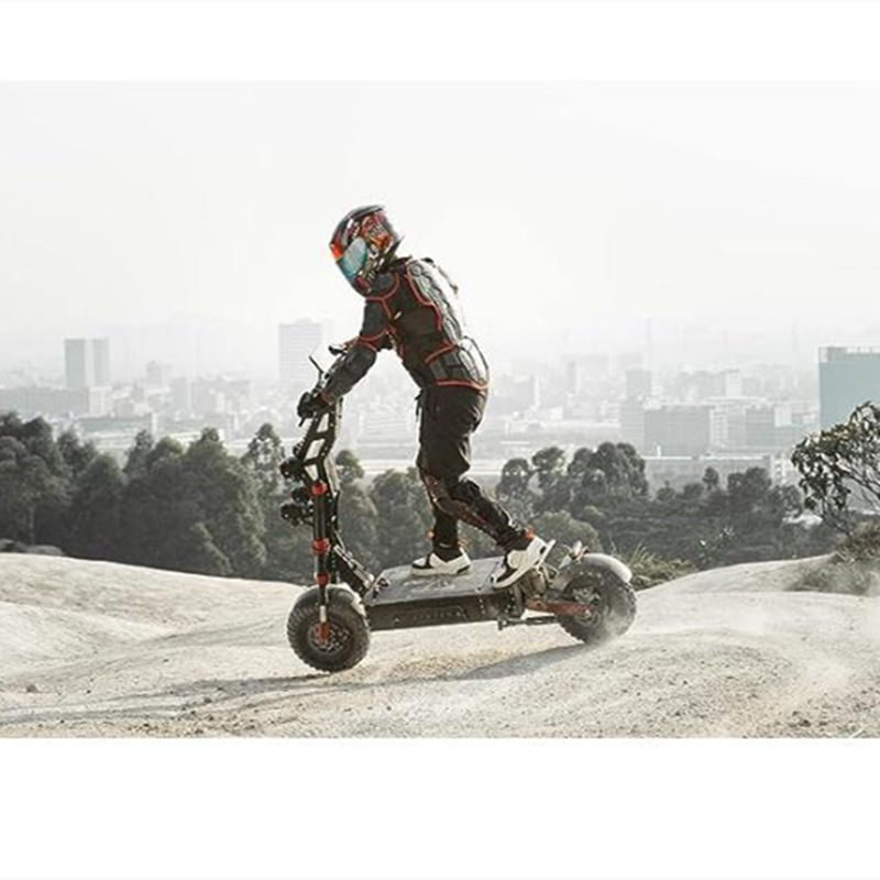 European overseas warehouse one-piece delivery x7 off-road folding adult walking muscle electric scooter double drive 8000W