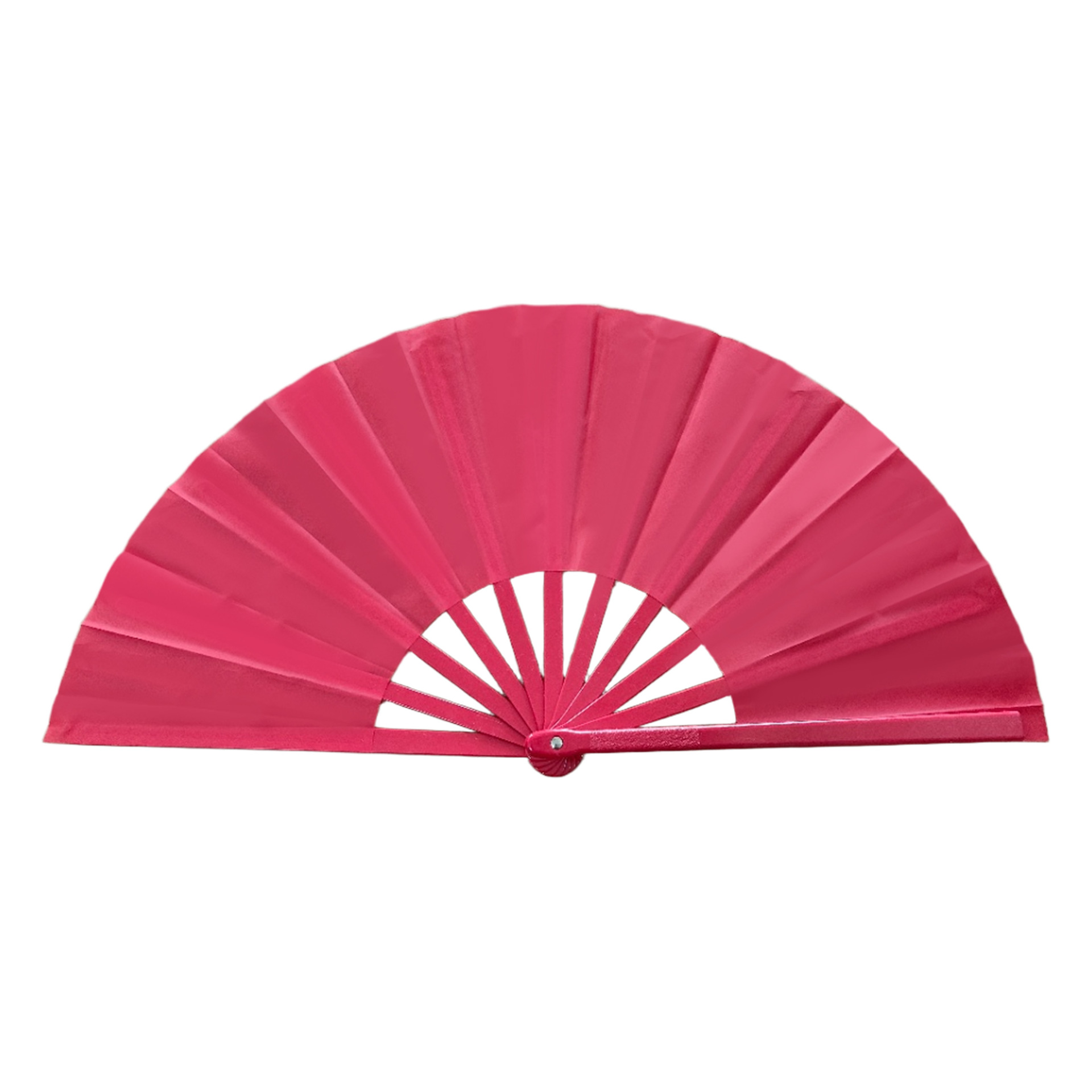 Abanico Plegable de Kung Fu de 33 cm de Plástico para Danza y Artes Marciales