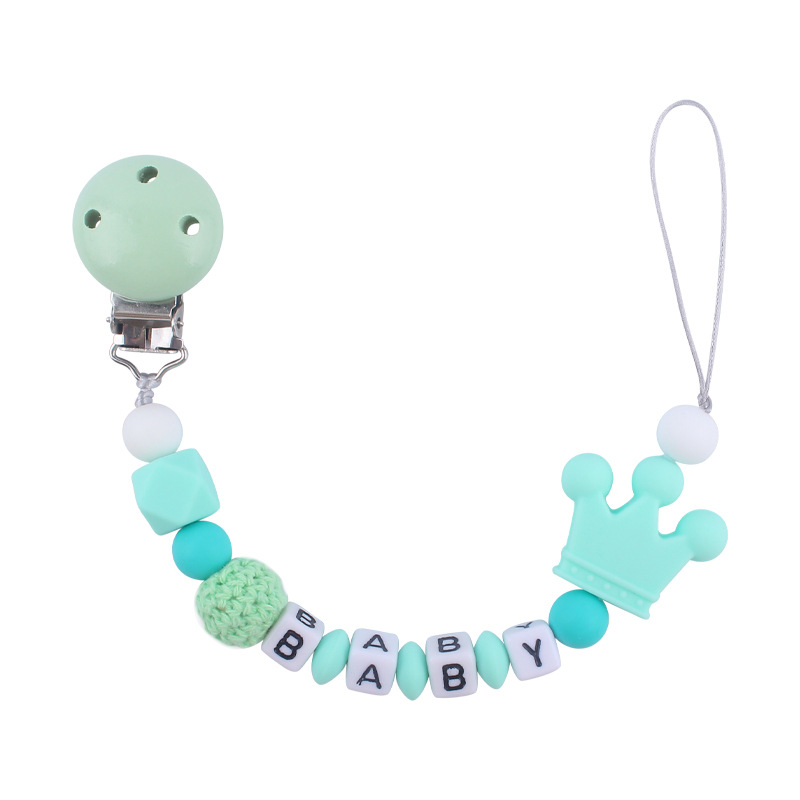 Infantil chupete cadena bebé creativo animal de dibujos animados conejo mordedura molar pulsera juguete