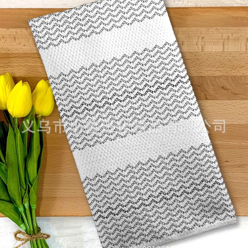 Cross-Border Amazon Creative New F*Ck Kitchen Tea Towel Funny Kitchen Tea Towel Dish Towel Cross-Border Amazon Creative New F*Ck Kitchen Tea Towel Funny Kitchen Tea Towel Dish Towel