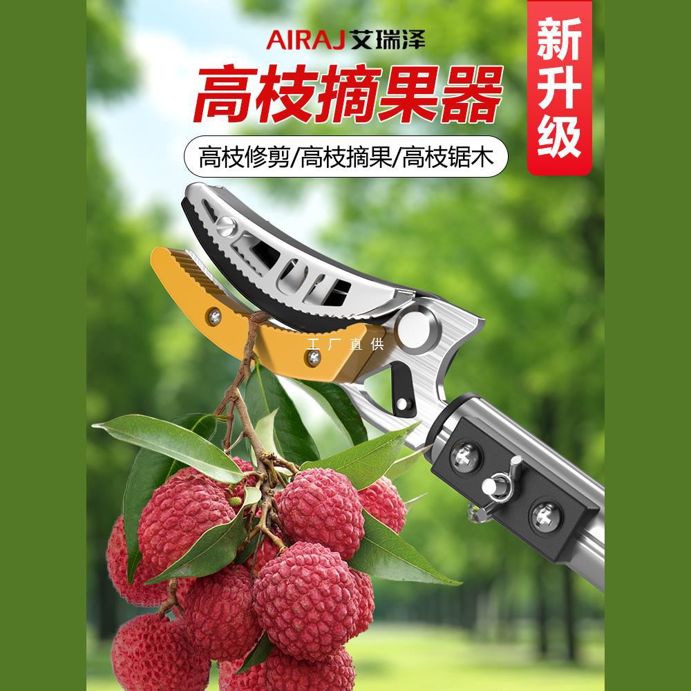 摘水果神器伸缩杆采摘荔枝花椒杨梅桃杏李高枝剪高空枝剪专用剪刀
