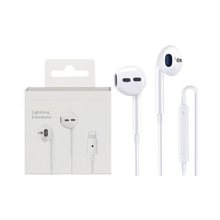 Wired earphones (Apple compatible) with inline remote, Lightning and 3.5 mm options