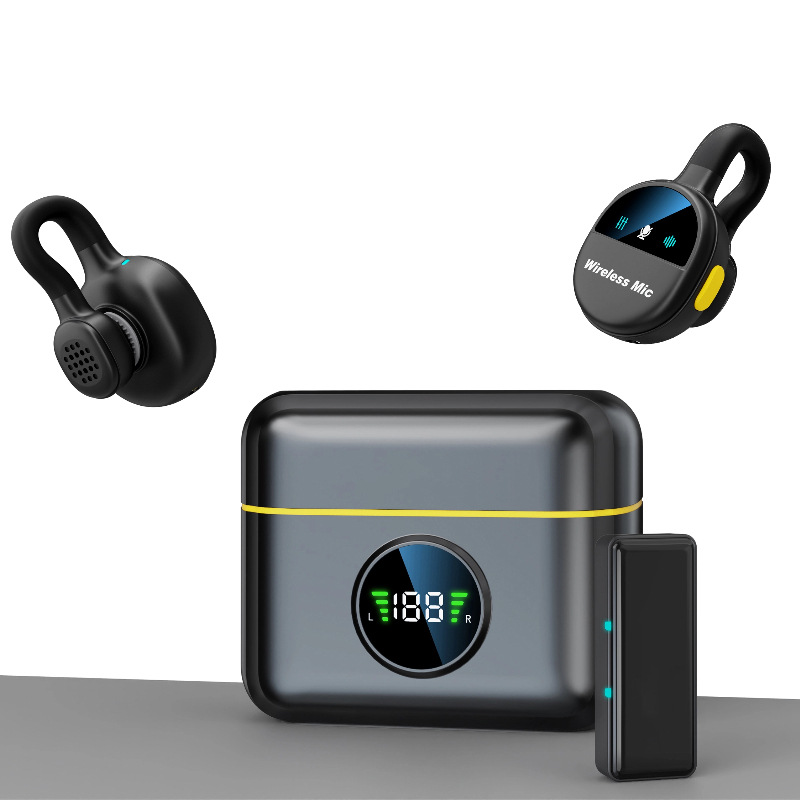 Cross-Border Q28 Wireless Lavalier Noise-Canceling Microphone with Reverb Mute for Live Streaming, Video Recording, and Voice Recording, New Model