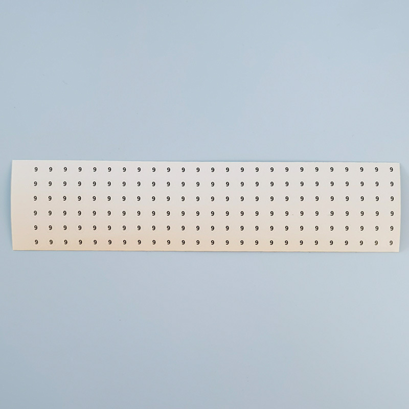 サークル番号デジタルステッカー透明黒字サイズデジタルライブラウンドpvc 5mmステッカーリングブレスレット|undefined