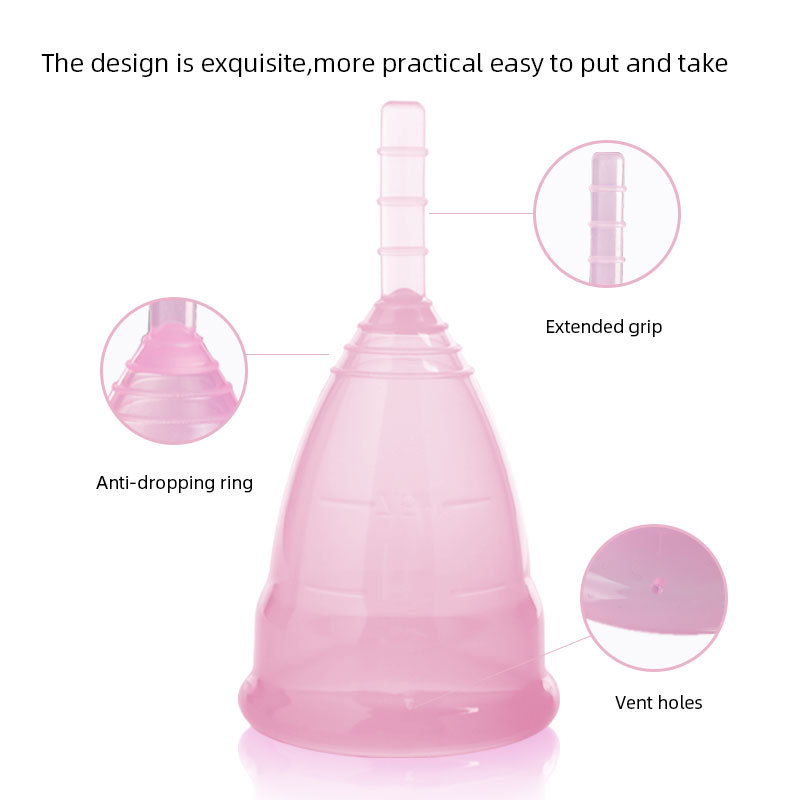 Manufacturer's Reusable Swimming Anti-Leak Silicone Menstrual Cup for Women