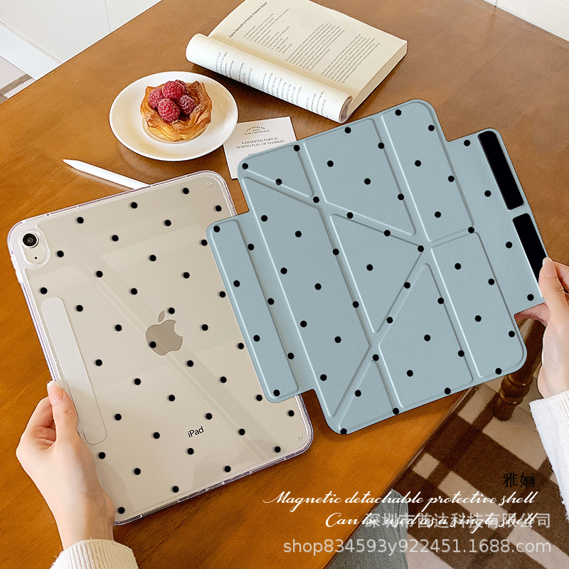Y-Type Magnetic Split Suitable for Huawei Matepad Pro11 Tablet Protective Case Polka Dot 12.2 Tablet Protective Case