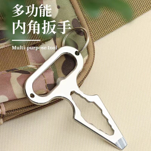Factory direct sales Outdoor camping supplies EDC stainless steel self-defense spikes Multi-function tools Wrenches