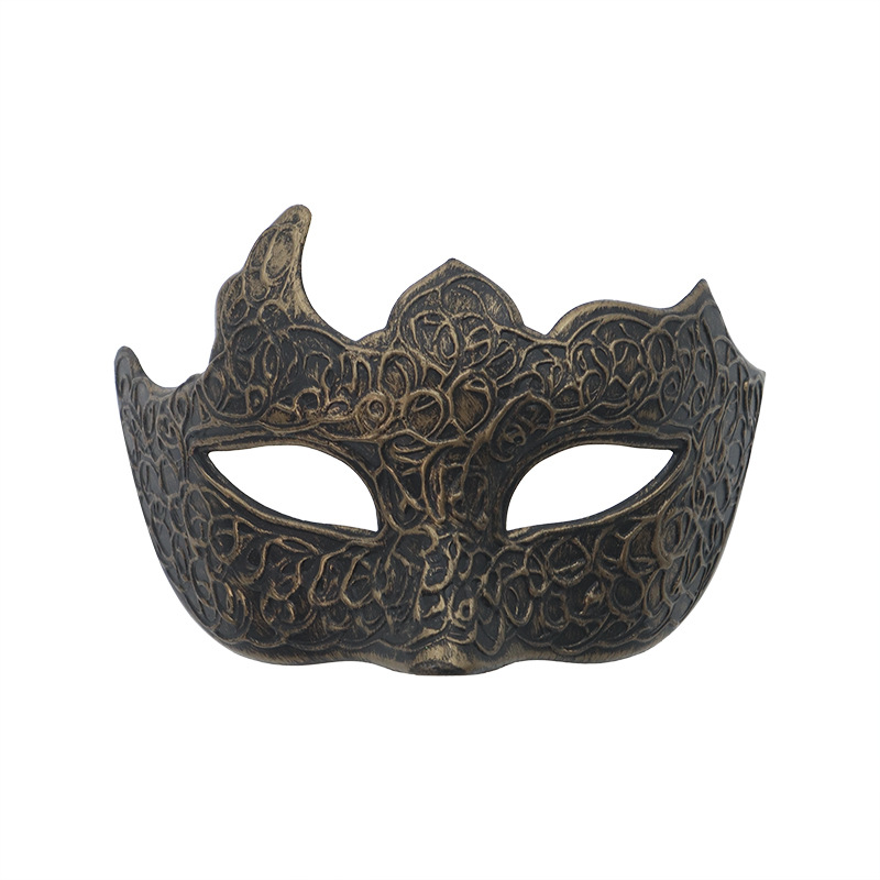 Amazon ventas calientes retro mitad cara máscara de jazz Halloween carnaval máscara decoración de fiesta