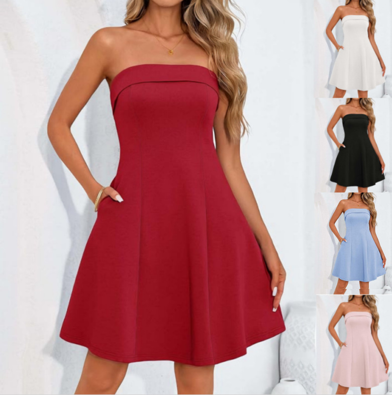 Amazon 2026 Women's Summer Strapless Tube Mini Dress Cute Spring Graduation Vacation Beach Dress Amazon 2026 Women's Summer Strapless Tube Mini Dress Cute Spring Graduation Vacation Beach Dress
