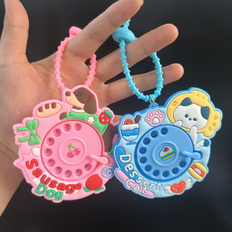 Celebridades de Internet dibujos animados divertidos animales lindos manivela descompresión teléfono niños estudiantes mochila colgante pequeño regalo al por mayor