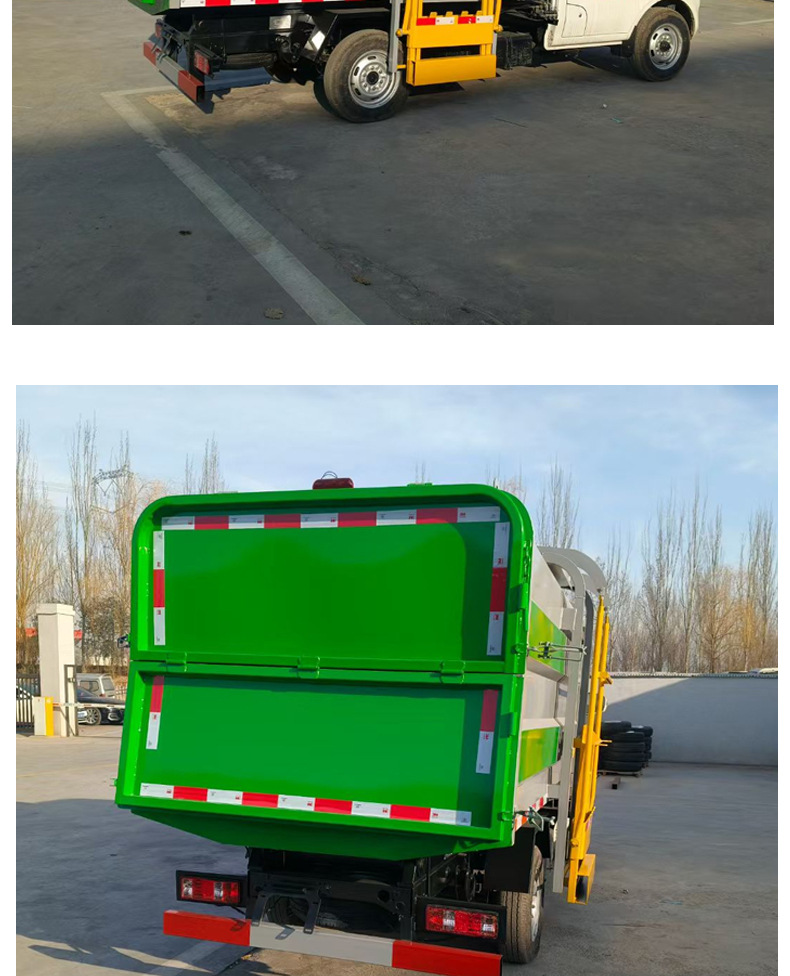 Electric Four-Wheel Hanging Bucket Garbage Truck, Small Garbage Collection Truck, Property Area Garbage Cleaning Truck, Municipal Sanitation