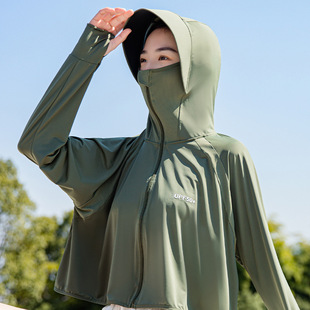 [Upf50+] Short Cape-Style Ice Silk Sun Protection Clothing, Anti-Uv Summer Thin Skin Clothing, Sun Protection Shirt