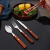 304 Stainless steel Rosewood Handle Knife and fork suit Western hotel tableware steak Knife and fork chopsticks Dessert
