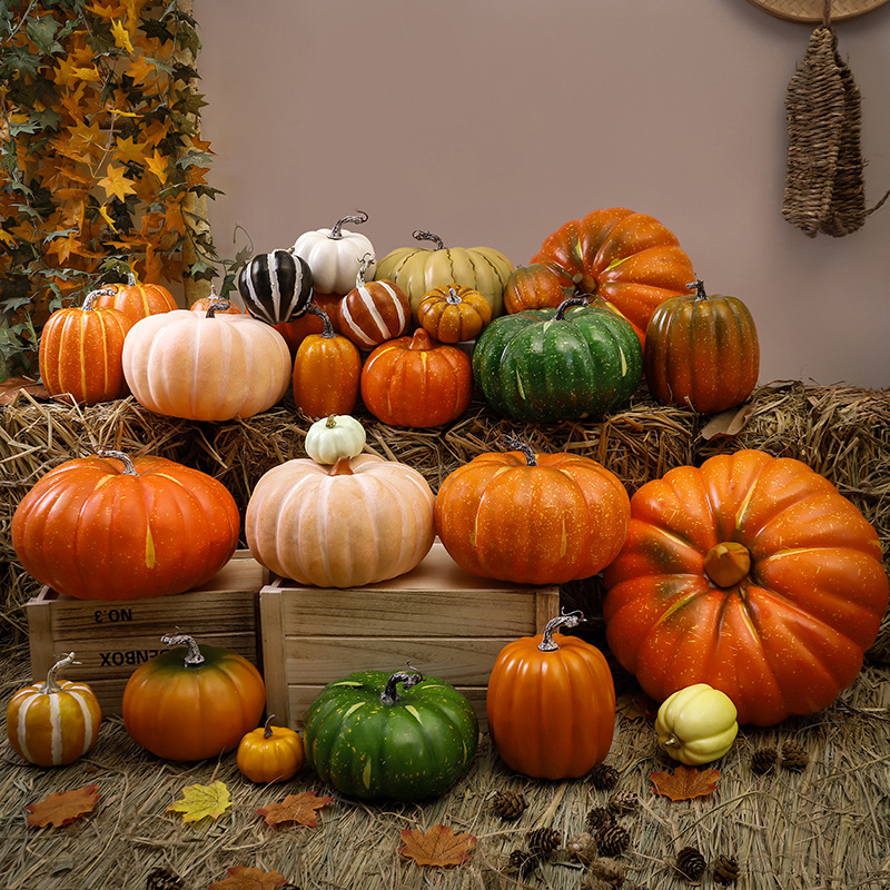 Simulación transfronteriza espuma calabaza modelo Halloween Acción de Gracias decoración de Navidad props disparo decoración de calabaza falsa