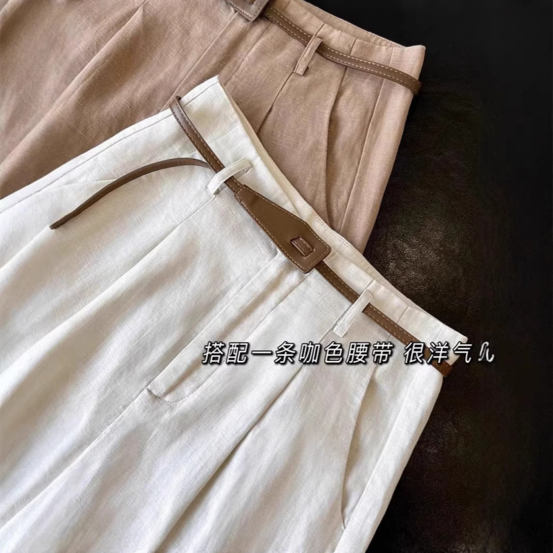 Highly Recommended! Extremely Comfortable ~ Tencel Linen Casual Women's Summer Slimming Straight-Leg Drapey Wide-Leg Pants Highly Recommended! Extremely Comfortable ~ Tencel Linen Casual Women's Summer Slimming Straight-Leg Drapey Wide-Leg Pants