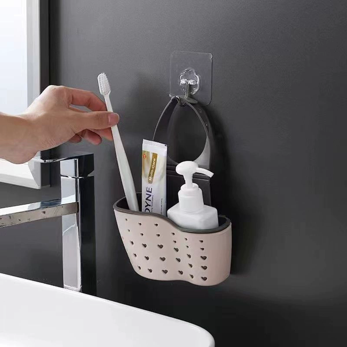 Кухонная корзина для удаления остатков пищи, бокс для слива воды, творческая настройка может быть выполнена в защёлке, подвесная корзина для хранения раковины