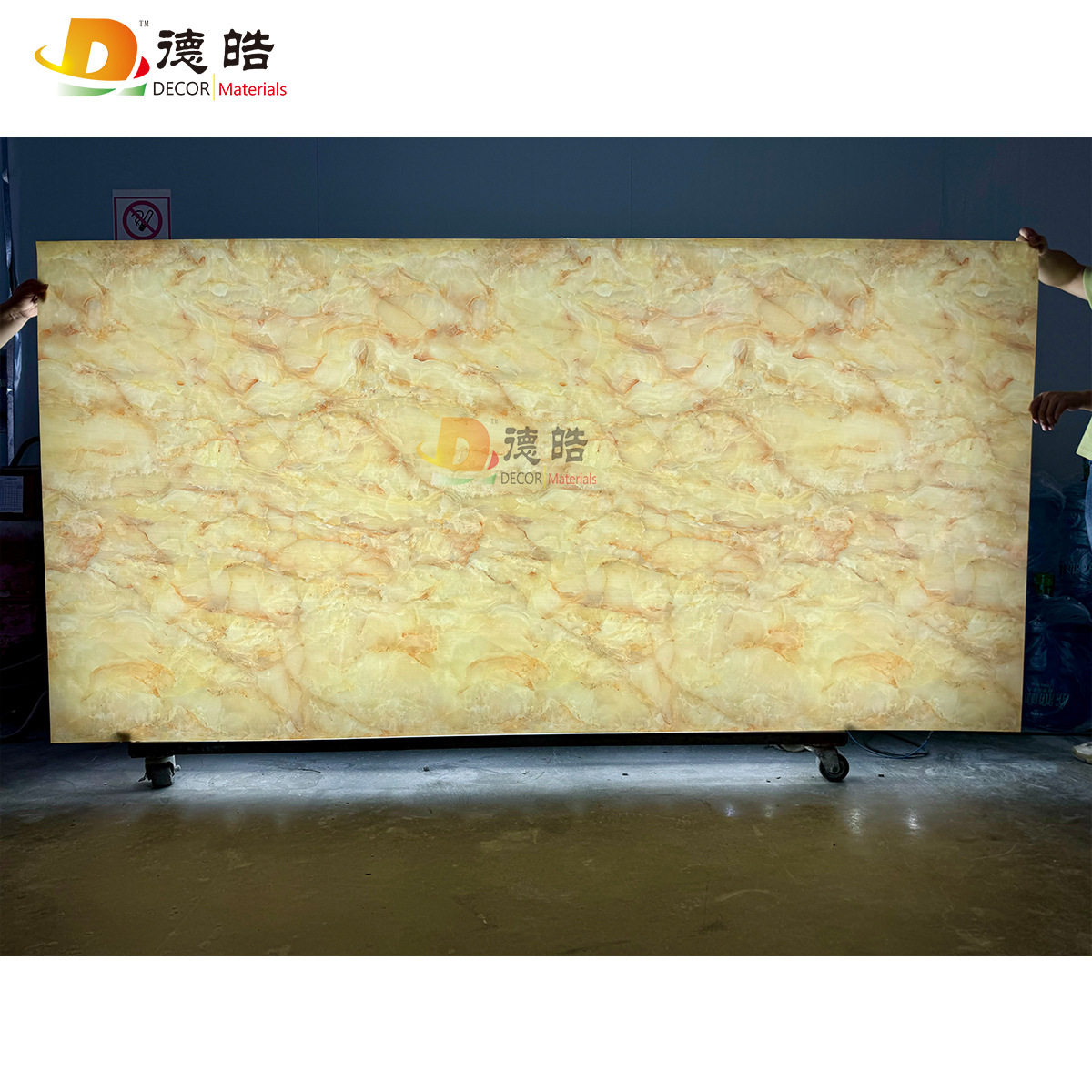 德皓溢星新型透光石 仿大理石 透光云石板天花吊顶背景墙厂家直销