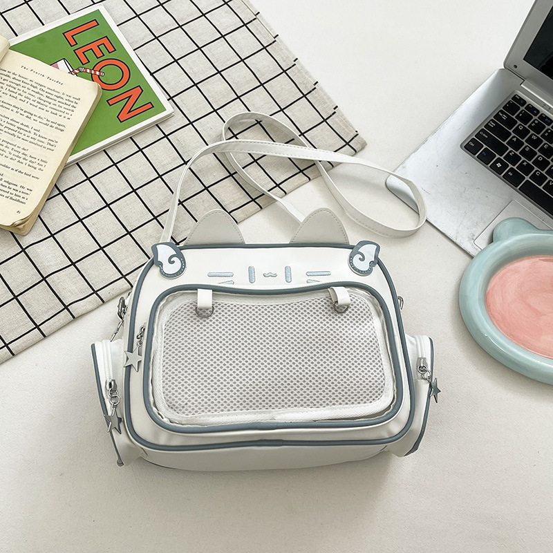 여자 가방 2024 새로운 배낭 신선한 달콤한 대용량 크로스 바디 가방 모든 경기 학생 귀여운 통증 가방