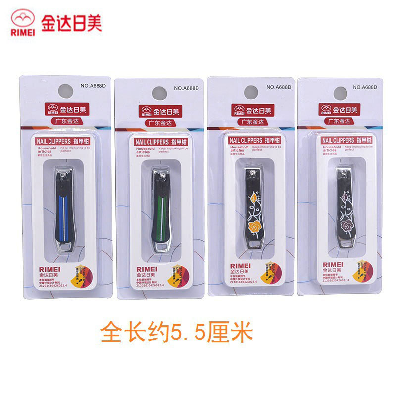Genuina Jinda Rimei pinza de uñas de acero inoxidable, cortadora de uñas de corte inclinado grande, tijeras de uñas, conjunto de uñas con molienda de uñas