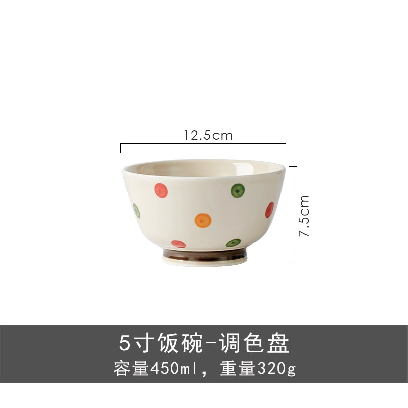 Japanese retro ceramic tableware for home use, set
