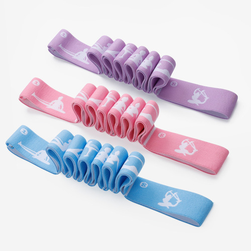 Children's yoga dance resistance band back opening, shoulder opening, rope stretching, stretching, 12-grid training resistance band