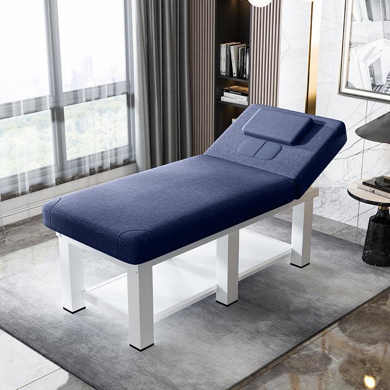 Fábrica directa cama de belleza salón de belleza masaje fisioterapia hogar plegable bordado terapia de fuego con agujeros moxibustión image 19