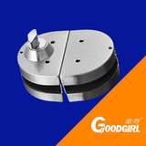 Замок для стеклянной двери без перфорации, полукруглый стеклянный замок с двойным открыванием, модный противоугонный замок для раздвижной двери офиса