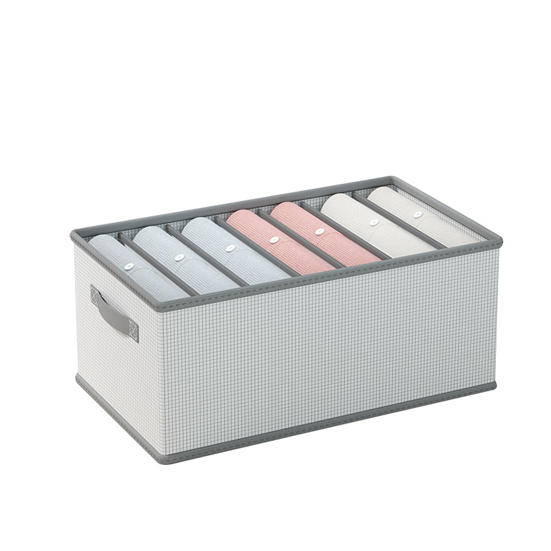 Caja de almacenamiento de ropa hogar tela dormitorio ropa caja de almacenamiento cajón armario escritorio almacenamiento pantalones caja de almacenamiento
