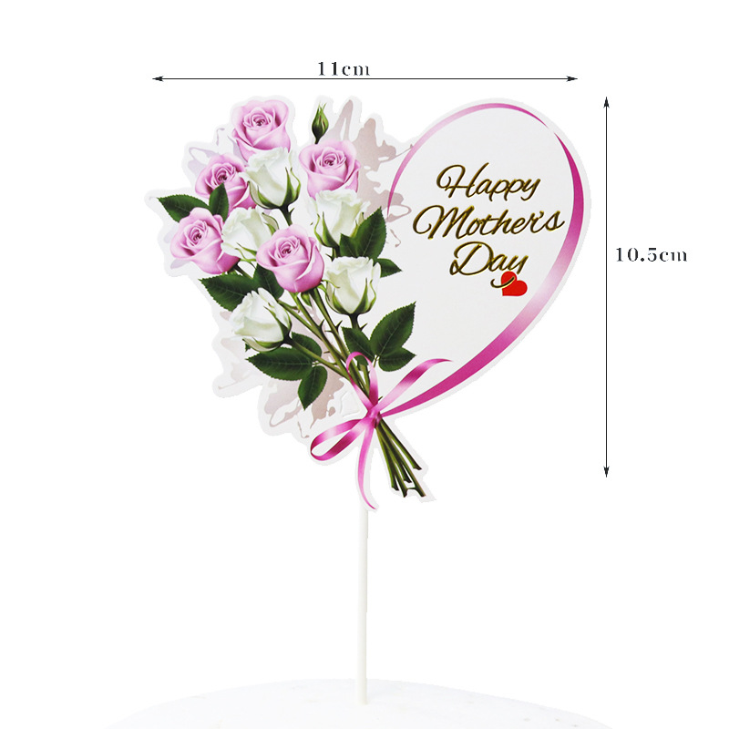 Mother's Day Sweet Letter Heart Shape Flower Paper Casual Daily Party Decorative Props display picture 2