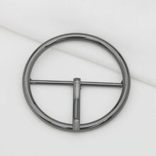 金属圆形三档腰带调节扣针扣背带日字扣环鞋箱包服装装饰衣角扣子