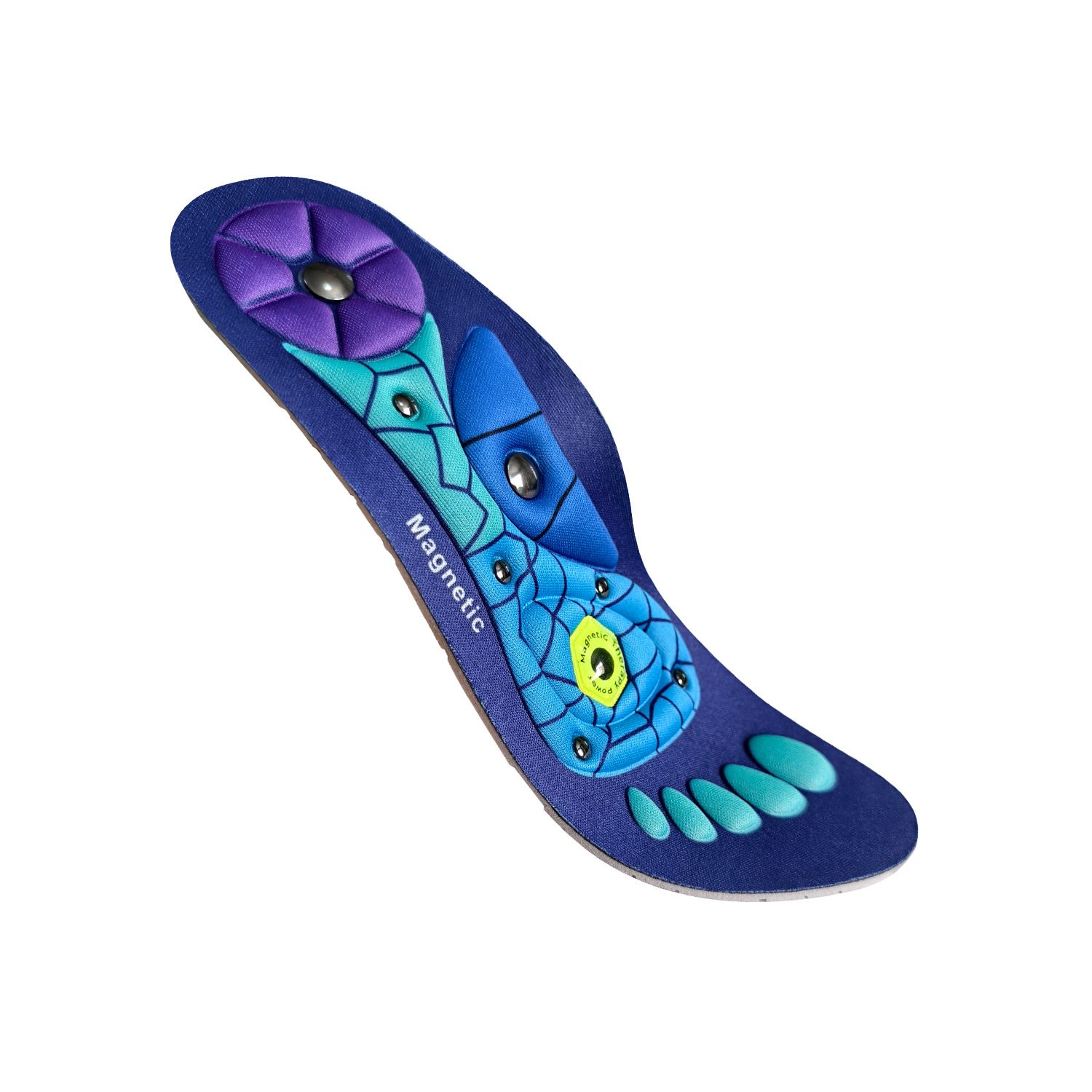 Magnetic Massage Insoles Arch Support Breathable Foot Pads_voghion.com