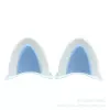 Cat ears white and blue