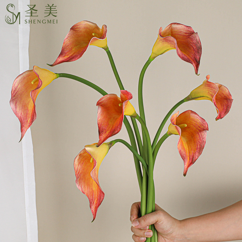 Realistic calla lilies, wedding flowers for home use 4