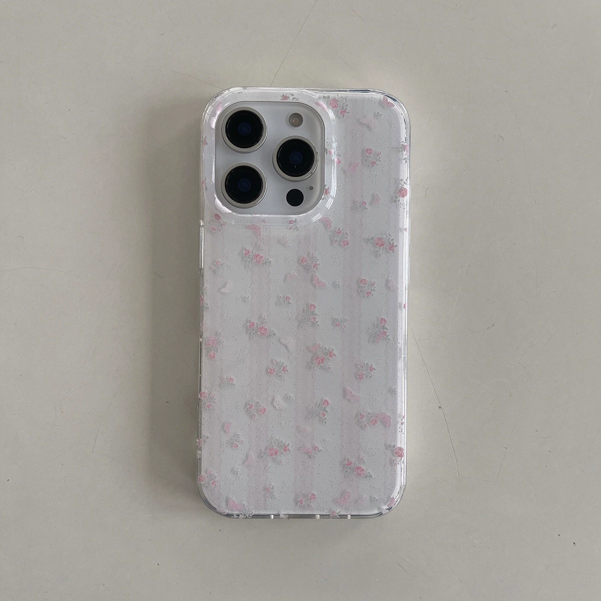 Чехол для телефона Apple iPhone 13/14 (совместим с iPhone 14 Pro), кружевной цветочный рисунок, вариант с ремешком