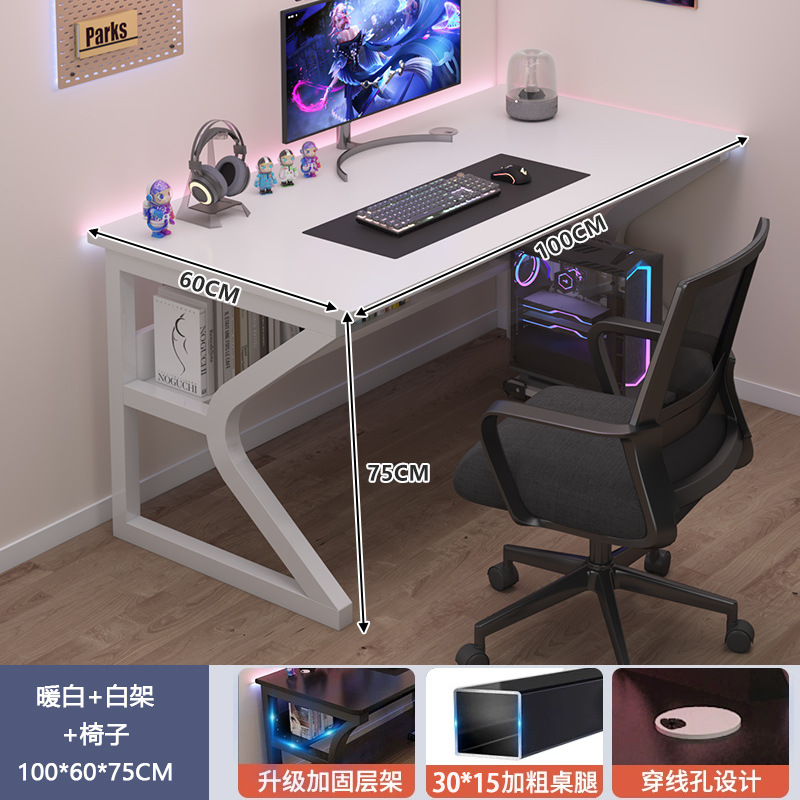 Escritorio de computadora dormitorio mesa de estudio estudiantil estante escritorio de oficina simple escritorio de oficina