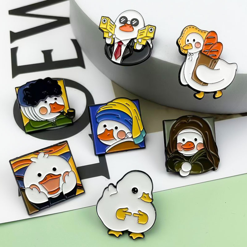 Broche de pato amarillo lindo transfronterizo