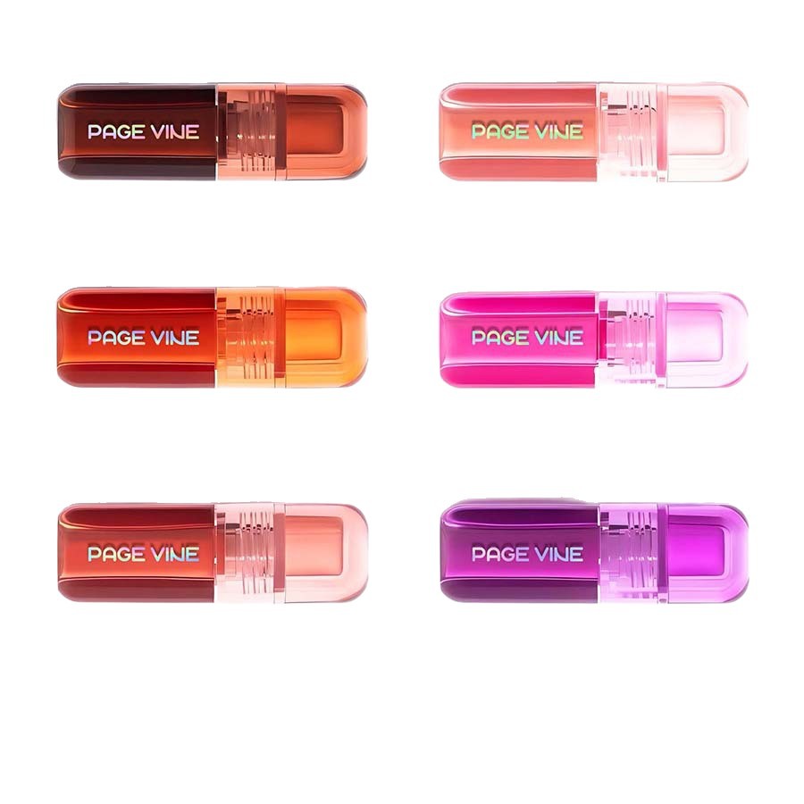 Maquillaje PAGE VINE: Colorete líquido de moda y brillo labial de doble uso, exclusivo para ventas transfronterizas, superventas en LAZADA, con cantidad mínima de pedido baja.