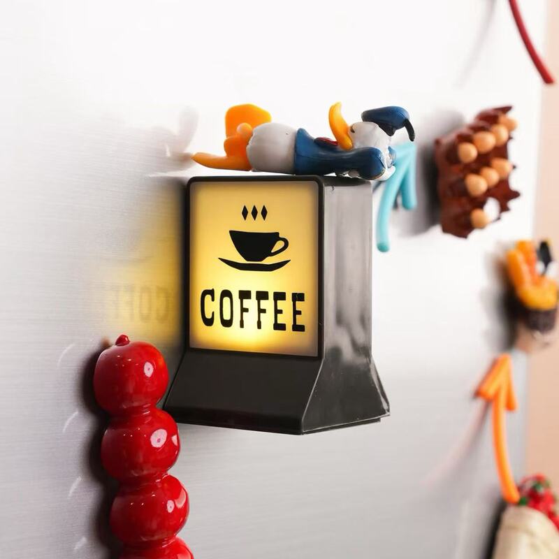 アメリカンコーヒーショップコーヒー冷蔵庫マグネットコーヒーライトブランドヒーリングナイトライト装飾装飾品|undefined