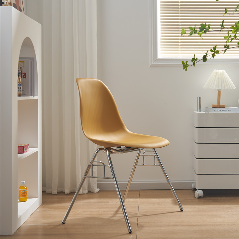 Eames Nordic Medieval Style Designer Creative Stackable Back Chair Restaurant Study Leisure Home Chair