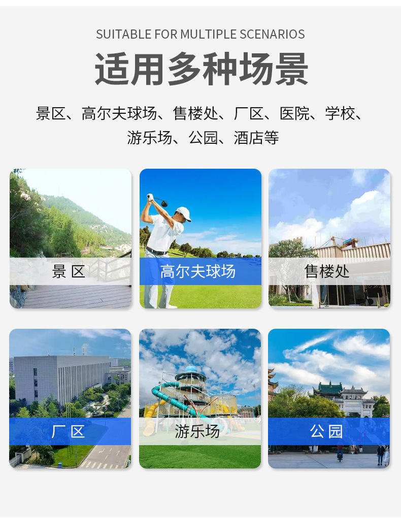 4-Seater Golf Cart Airport Passenger Shuttle Bus Hotel Resort Tourist Reception Electric Golf Cart