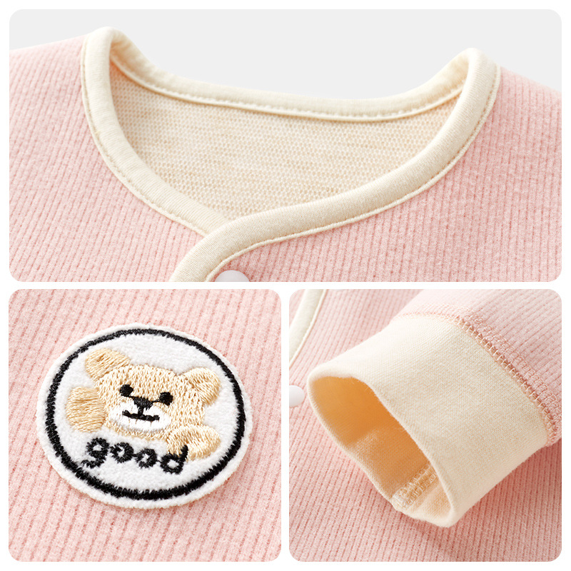 Ropa de abrigo para niños, primavera, otoño e invierno, ropa cálida para bebés, cárdigans de abrigo para bebés, tops para niños y niñas, ropa de otoño para bebés