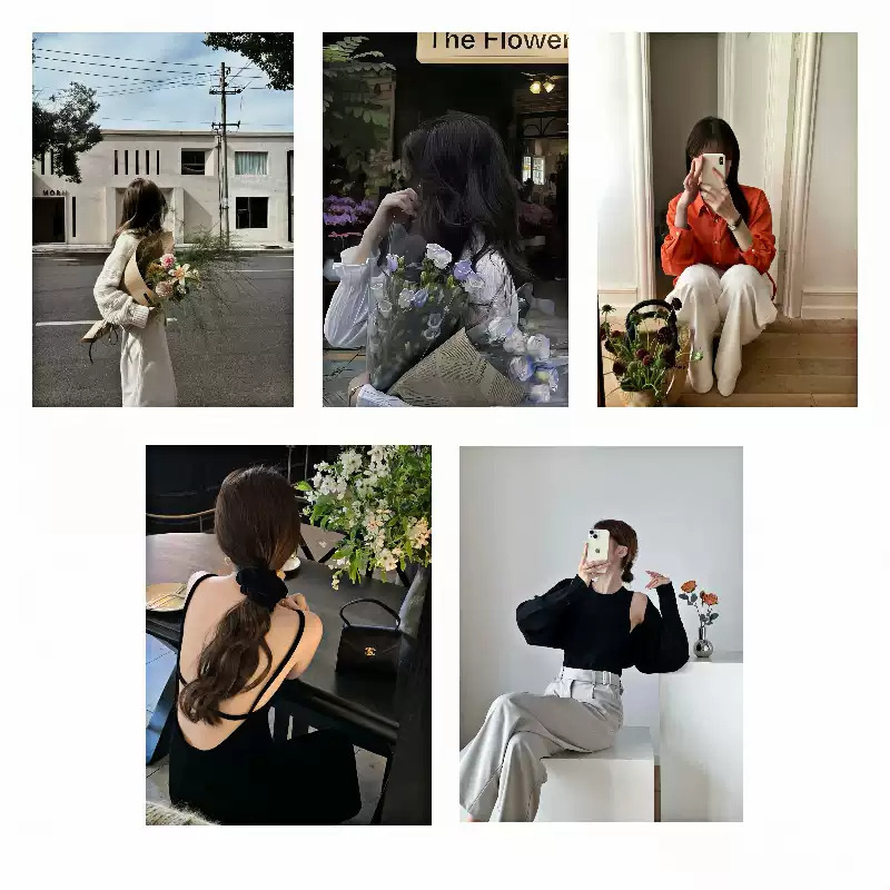 Ins style clothing store stall atmosphere poster Korean small fresh living room bedroom wall background decorative painting photo