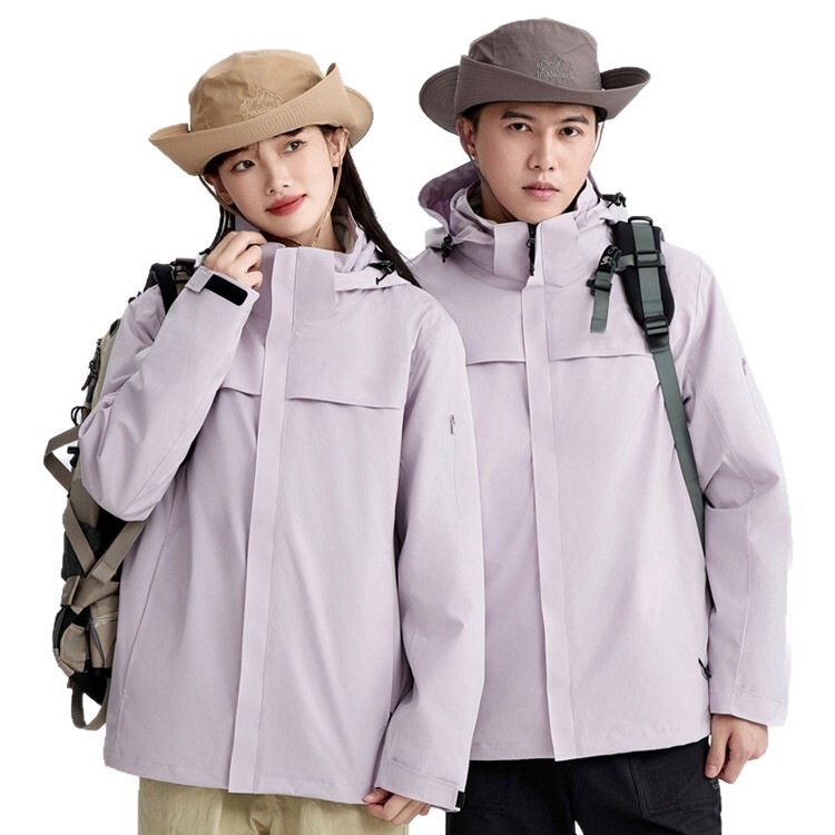 国標沖前線服男女タイプ三合一GB/32614秋冬アウトドア防風防水入蔵旅行登山服|undefined