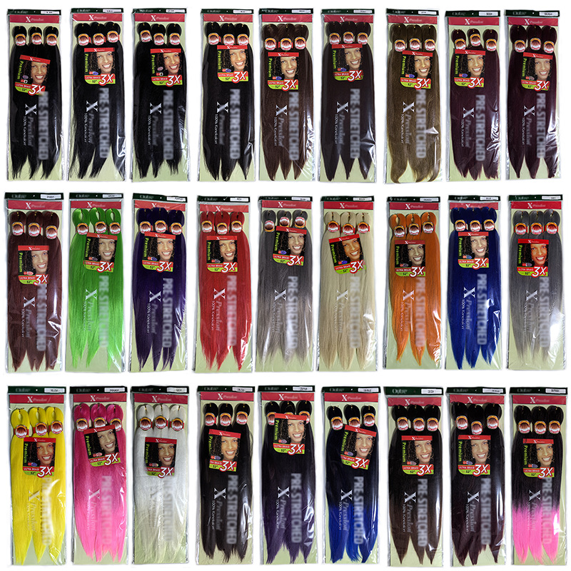 3X pre-estirado EZ trenzado cabello de tres piezas fabricantes al por mayor